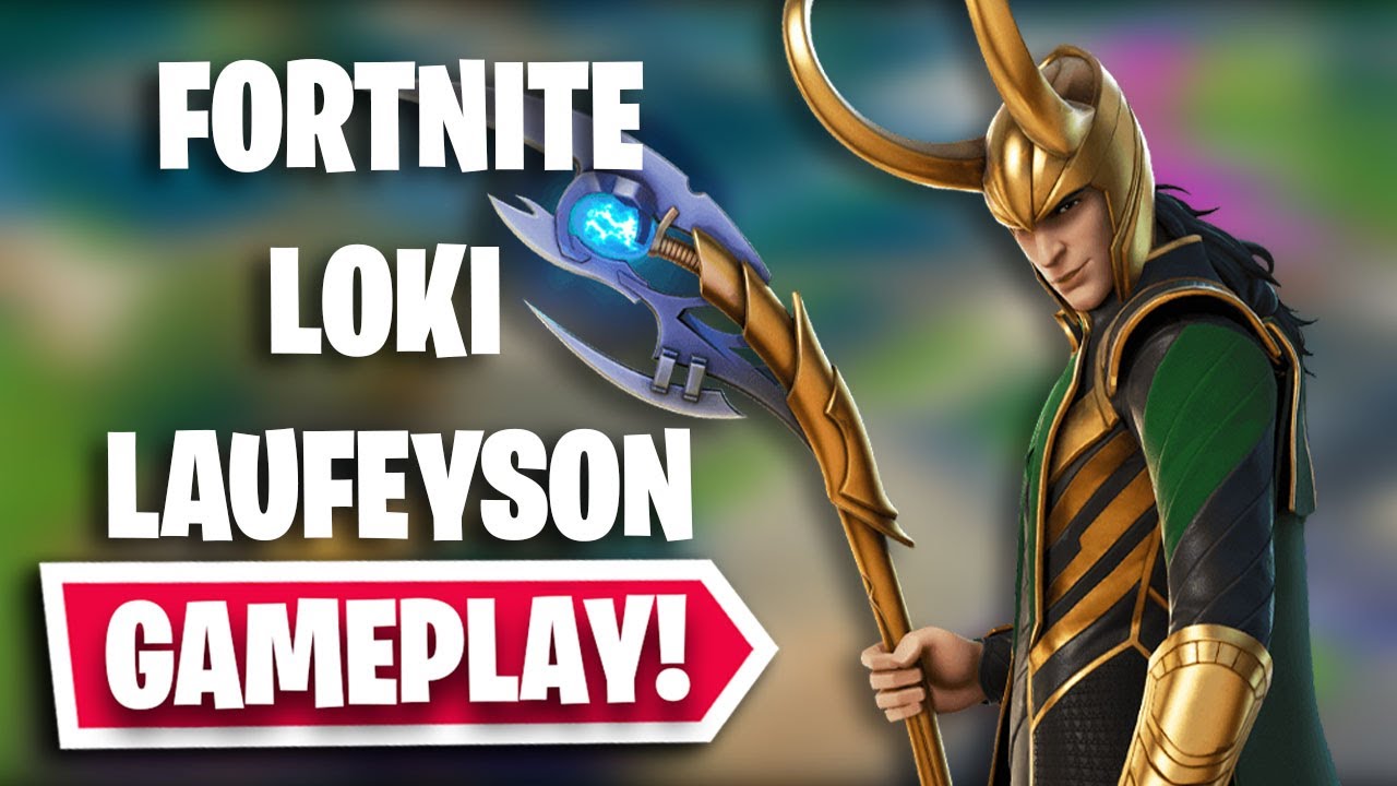 LOKI LAUFEYSON Gameplay in Fortnite! (Fortnite x Marvel) (July 2021 Crew Pack)