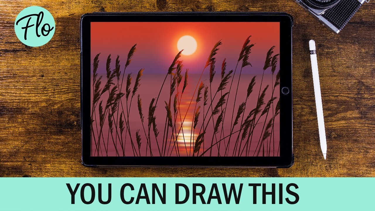 You Can Draw This SUNSET in PROCREATE
