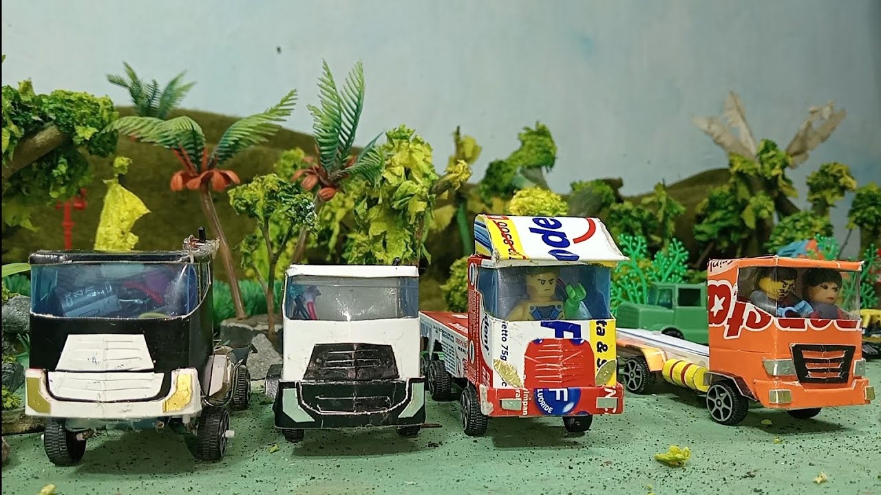 Mengenal Perbedaan Rangkaian Dinamo Penggerak Gearing Mainan Truk Trailer dari Kardus Bekas Homemade