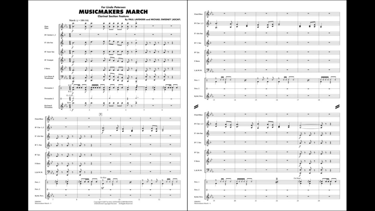 Musicmakers March by Paul Lavender and Michael Sweeney