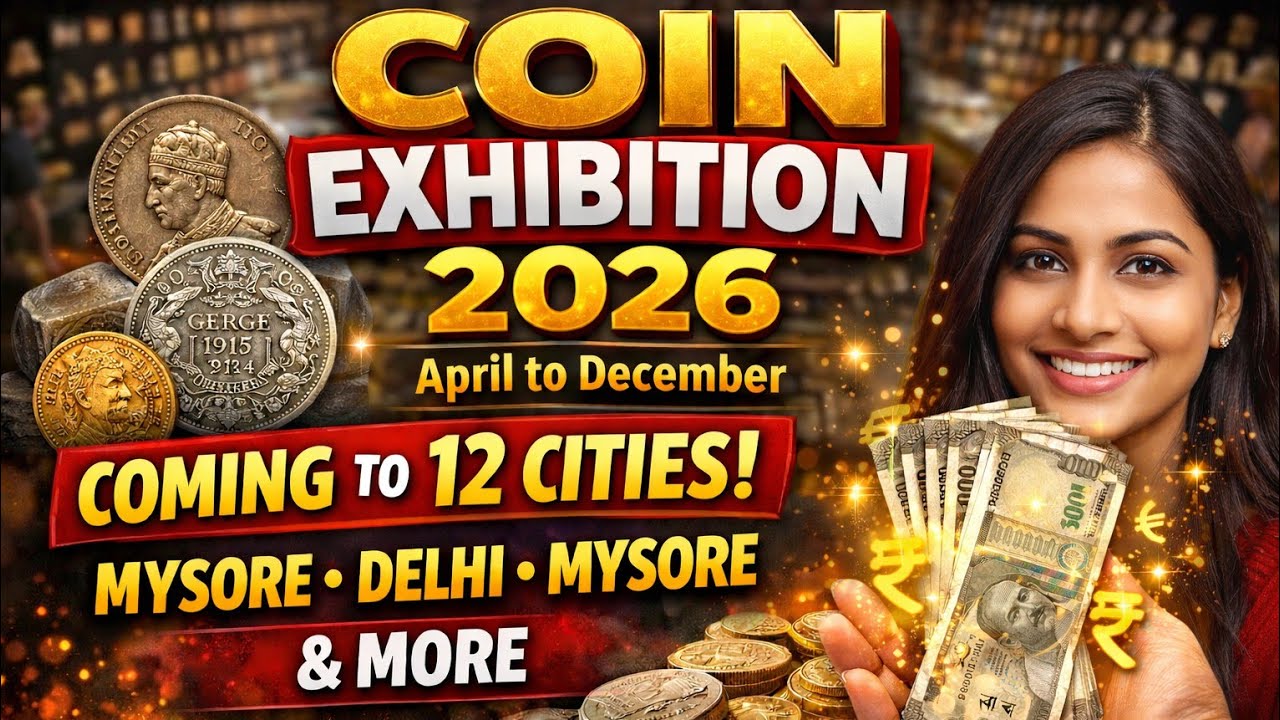 Coin Exhibition 2026 India 🇮🇳 | Rare Coins Event in 12 Cities (Full Details)