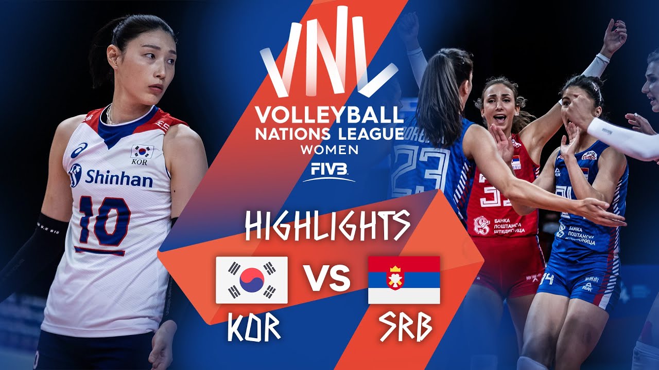 KOR vs. SRB - Highlights Week 4 | Women's VNL 2021