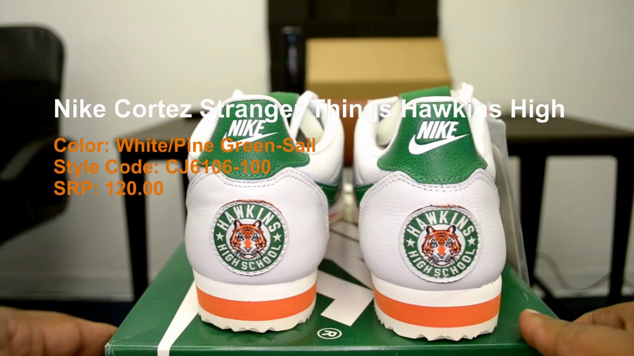 Nike Cortez Stranger Things Hawkins High School CJ6106-100