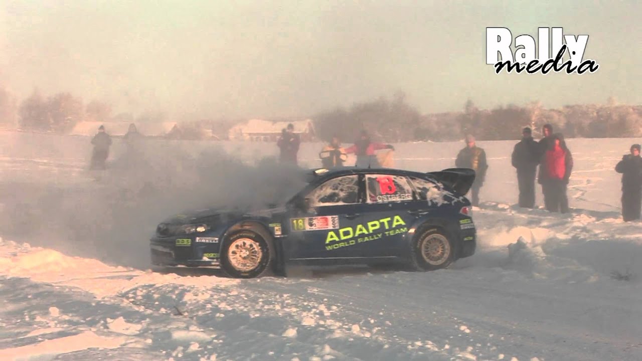 Mads &Oslash;stberg spins at WRC Rally Norway 2009 - Subaru Impreza S14 WRC