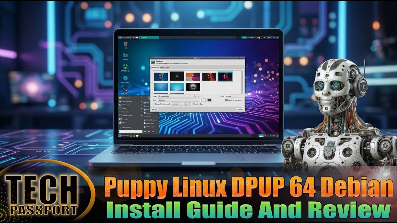 Puppy Linux Install Guide And Review 💦 Puppy Linux DPUP 64 Debian Bookworm 10 overview