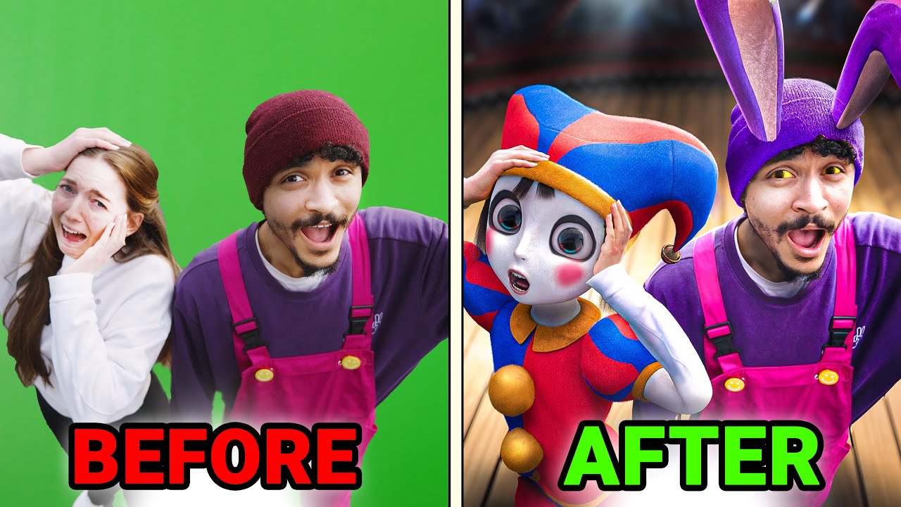Pomni & Jax: BEFORE vs AFTER - VFX (From The Amazing Digital Circus)