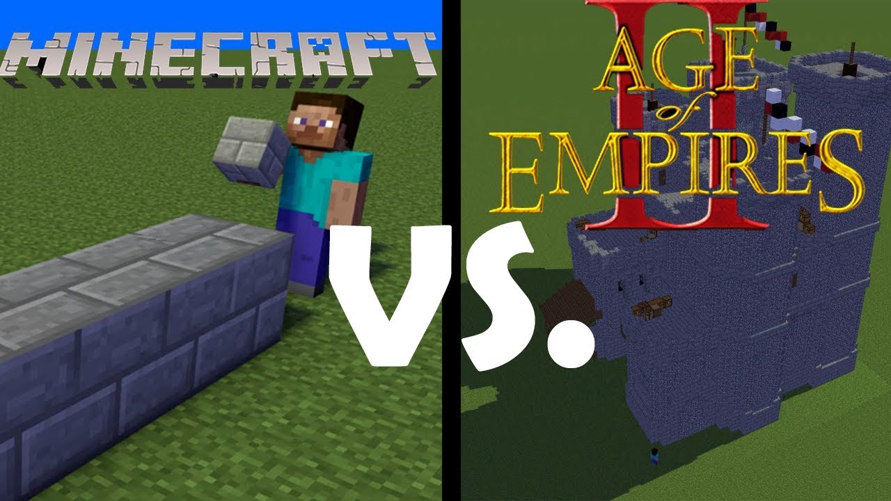 Minecraft vs Age of Empires 2 [Minecraft Animation]
