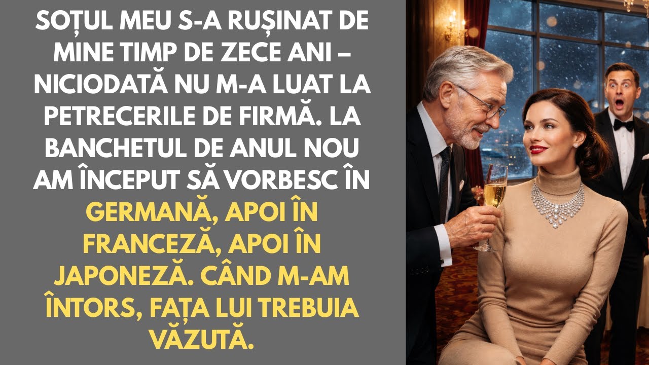 Soțul meu s-a rușinat de mine timp de 10 ani. La banchet am vorbit în 5 limbi — trebuia să-i vedeți