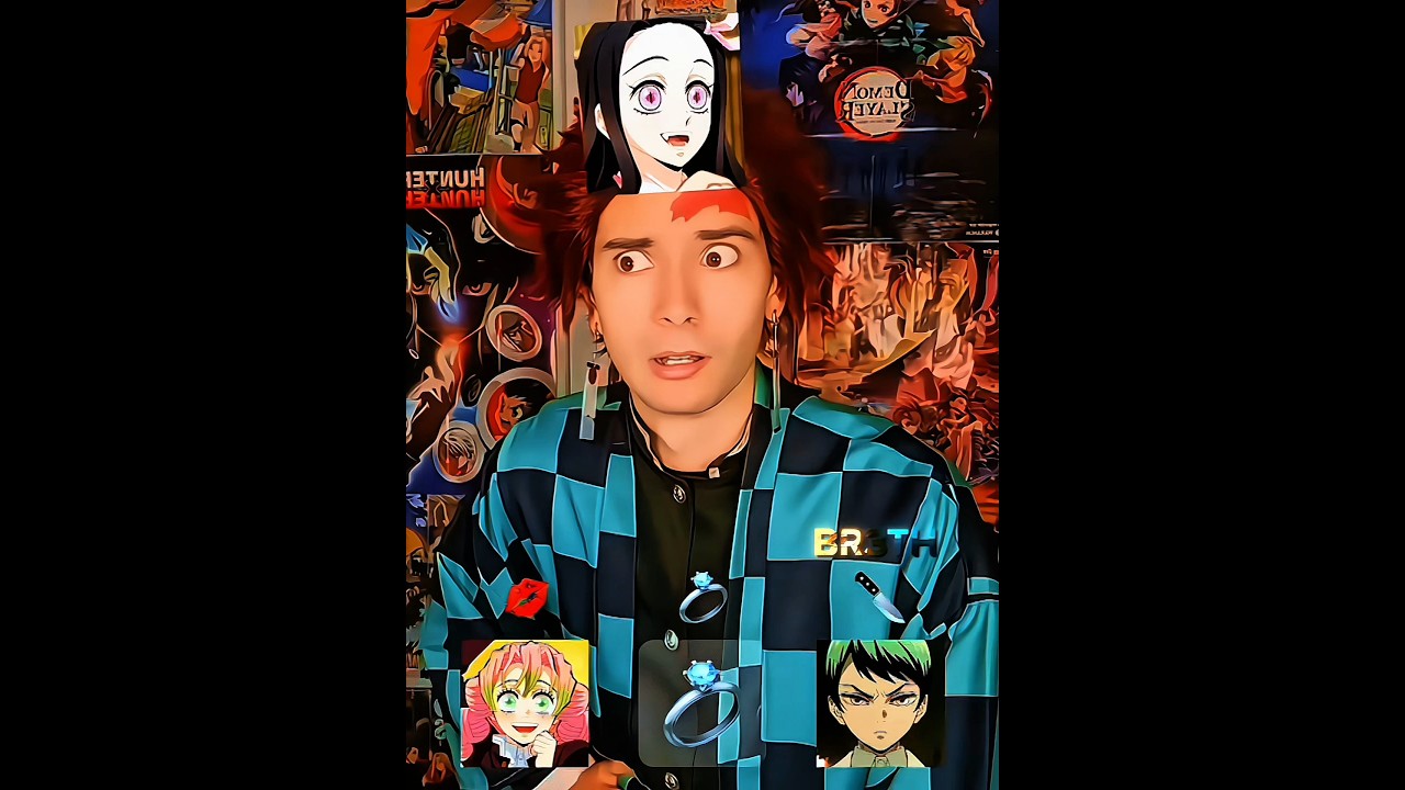 Filter cooked Tanjiro 🤣💀 #anime #demonslayer #kny #foryou