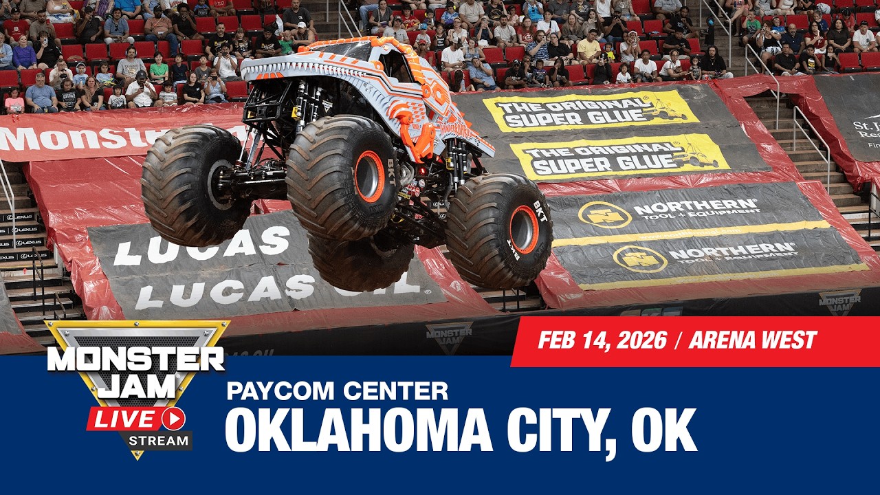 Monster Jam: Oklahoma City - 2 (Full Event) | Feb 14, 2026 | Arena West