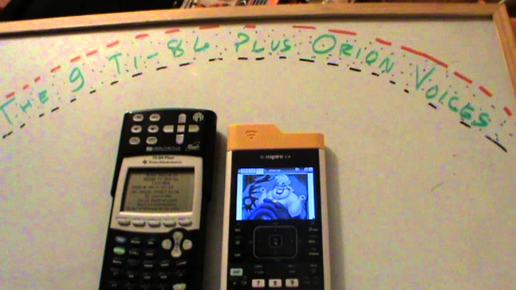 The 9 TI-84 Plus Orion voices