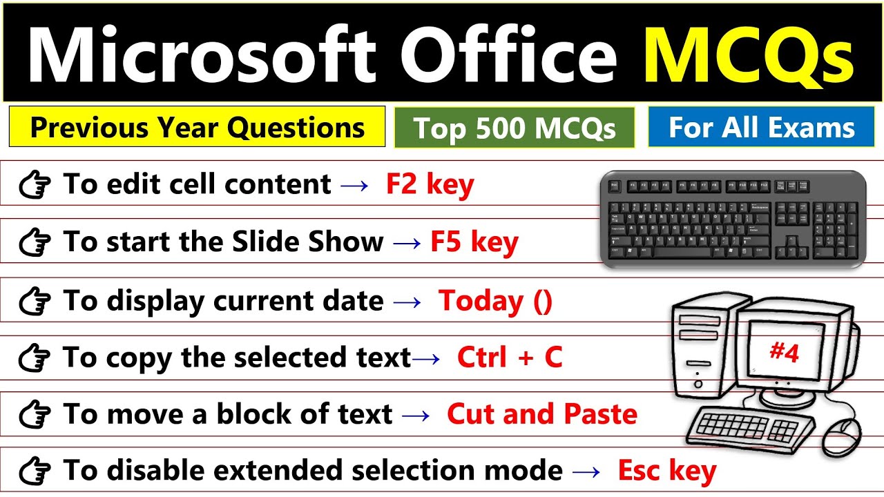 Top 500 MS Office mcq Questions and Answer | Microsoft Office | MS Office