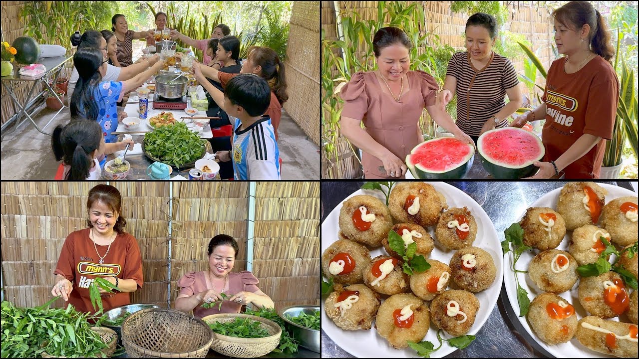 Ăn Gà Không Lối Thoát. 6 Thảo Ăn Khoai Từ Từ Giã Về Long Xuyên | Thuý Nhân Trà Vinh #453