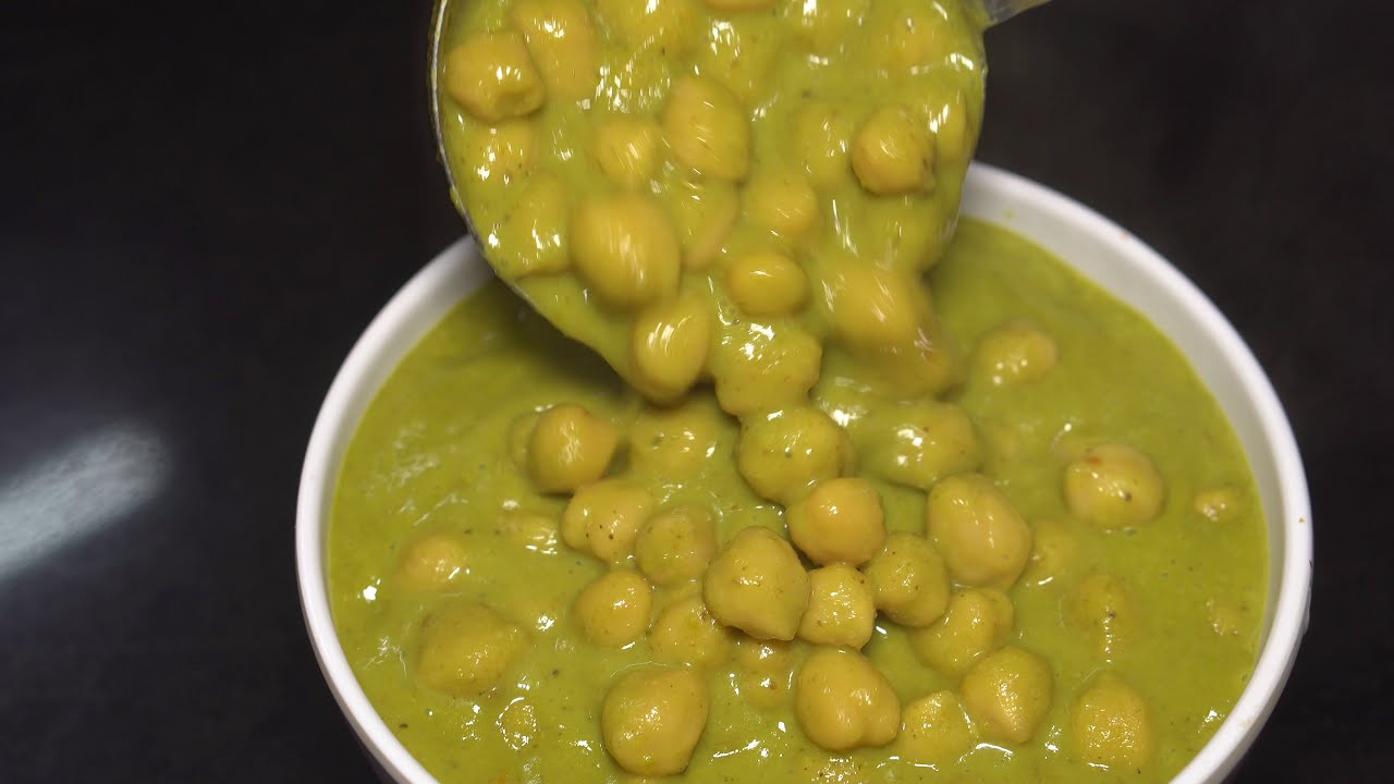 Green Chana Masala | Udupi Diana Hotel Style | Hariyali Chole Masala 