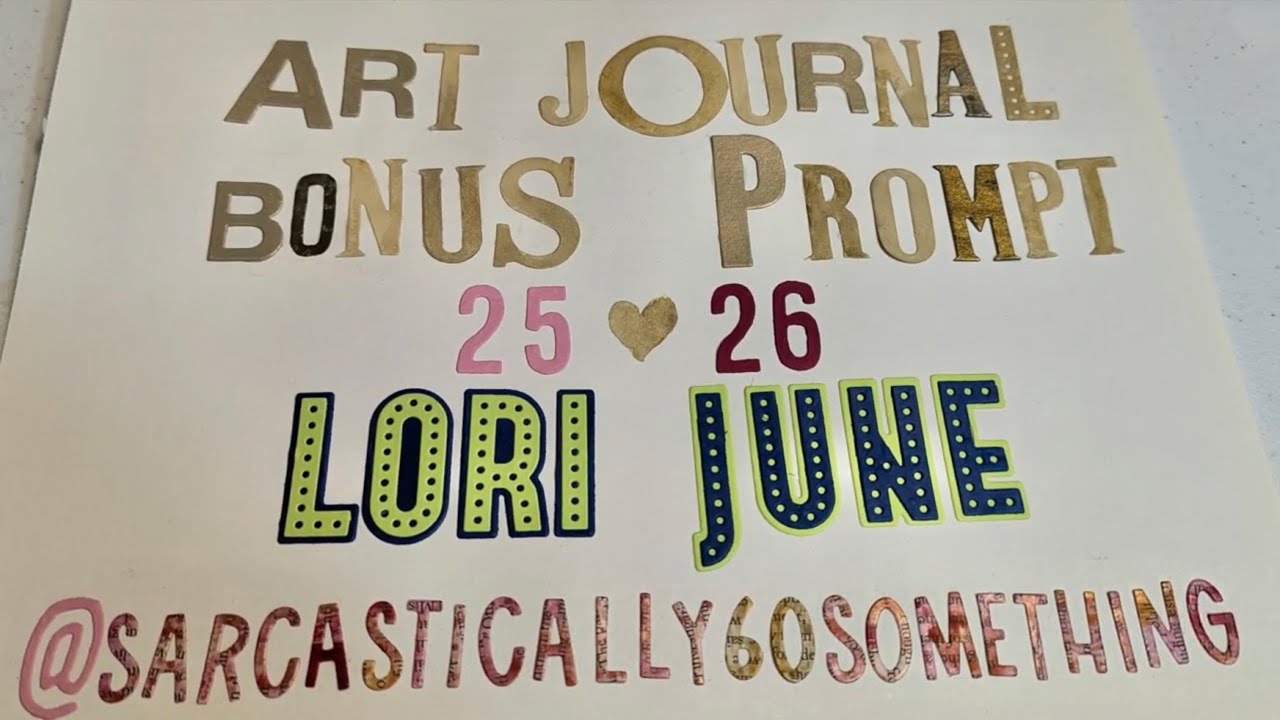 SHOUT OUTS #artjournalbonusprompt2526 💜 #heartsallyear #shufflecutcreate 