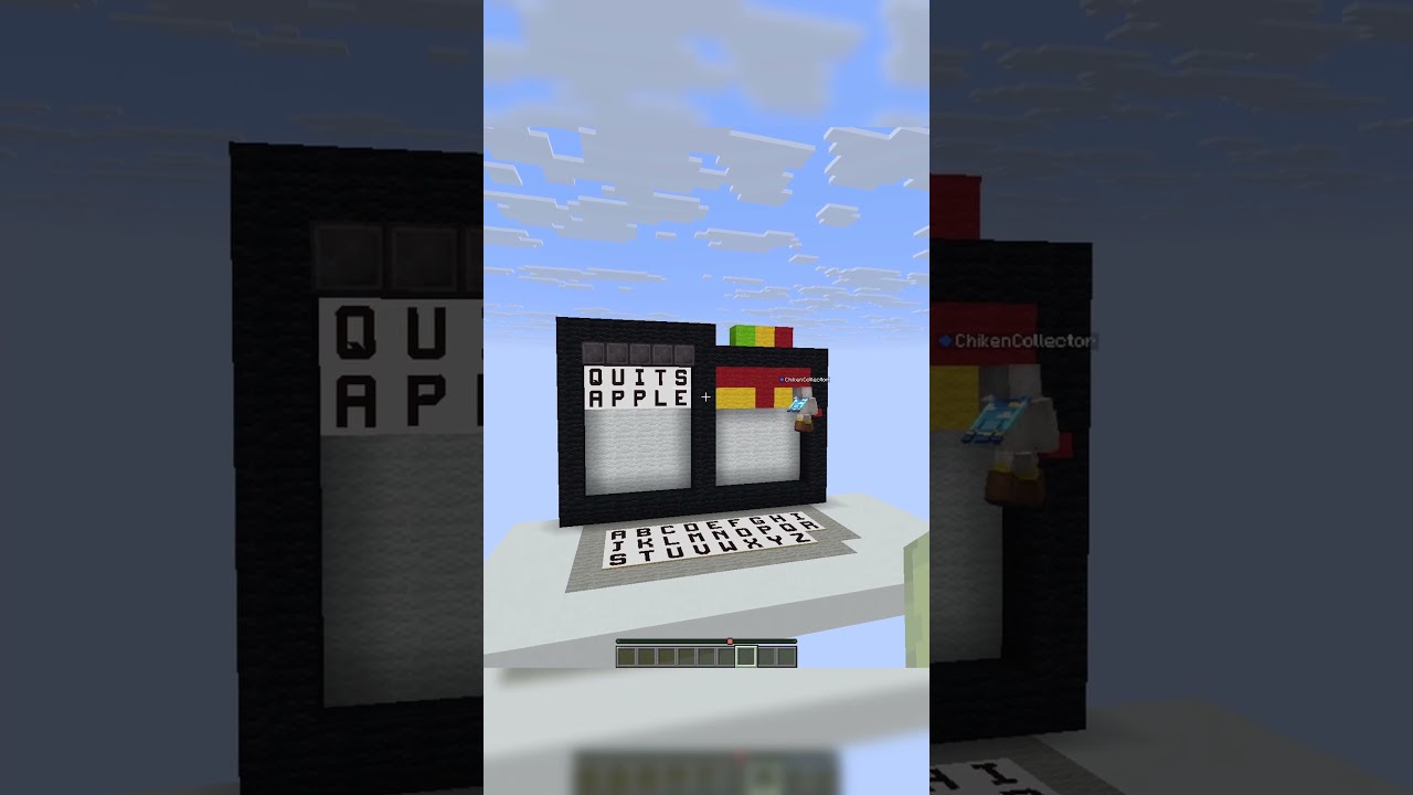 Wordle with @chikencollector #minecraft #shorts #minecraftshorts #minecraftchallenge #gaming