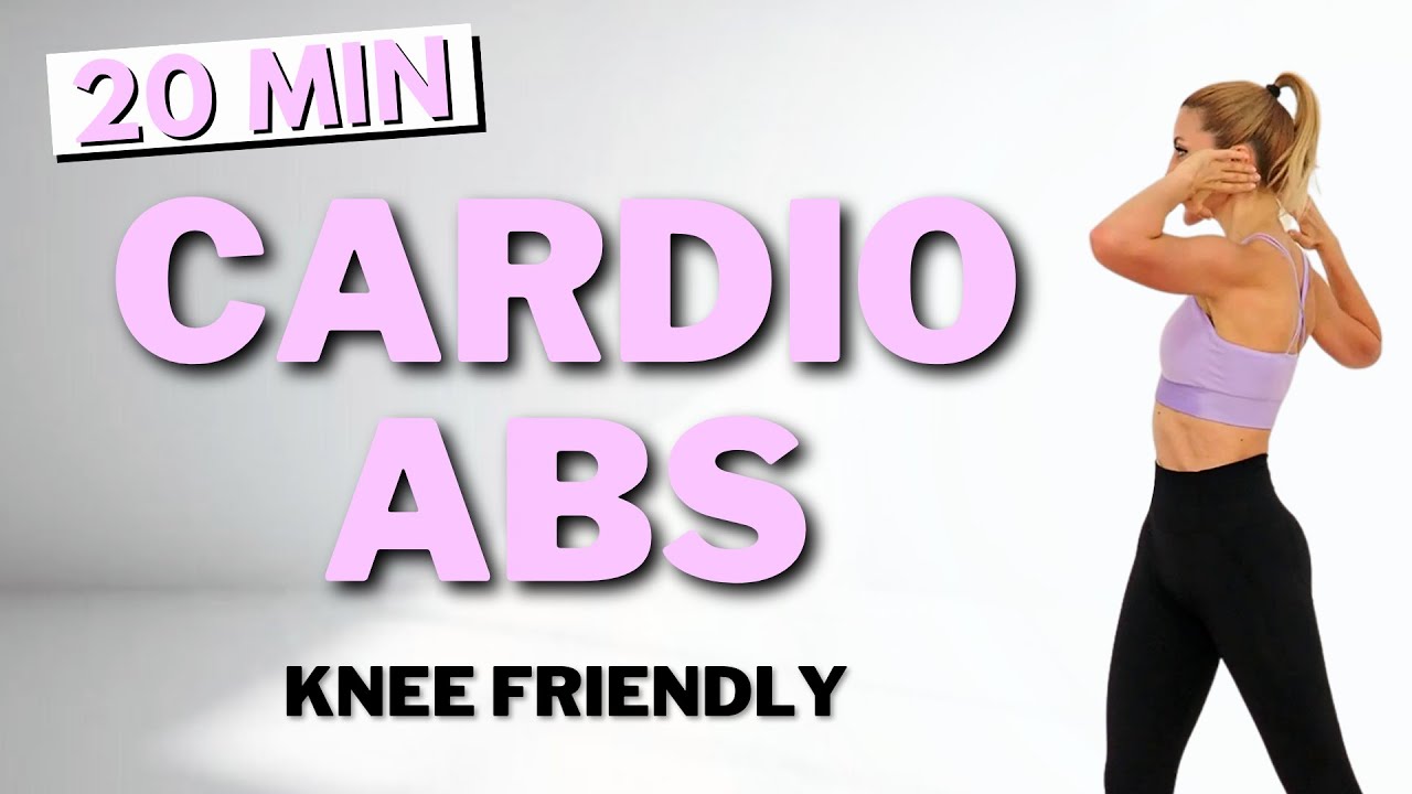 🔥20 Min STANDING ABS CARDIO for Ab Lines, Small Waist & Flat Belly🔥KNEE FRIENDLY🔥NO JUMPING🔥