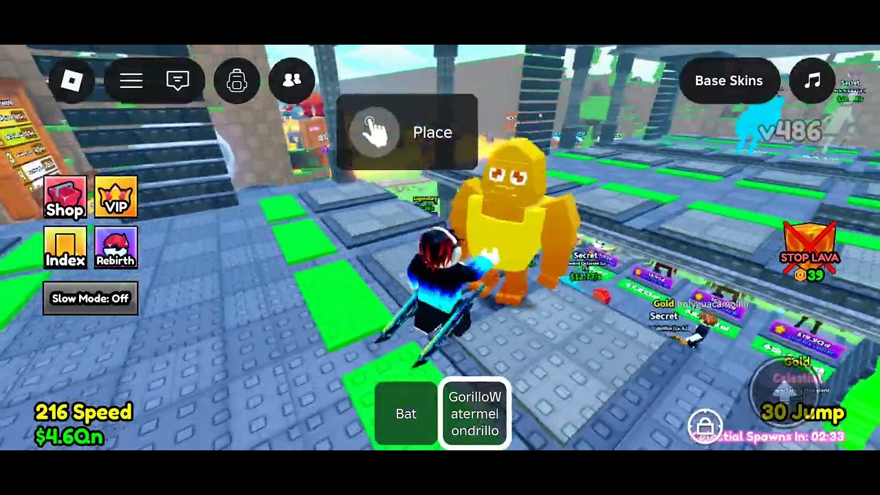 Playing escape lava for brainrots!