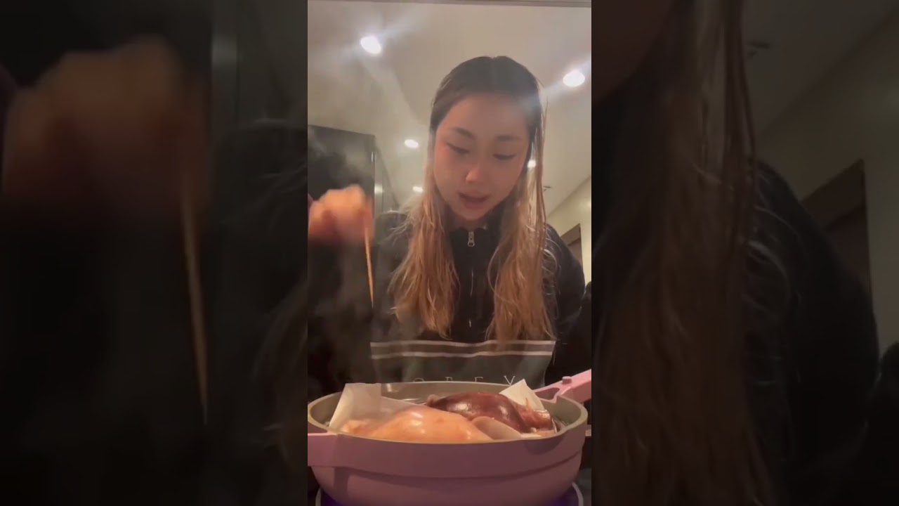 Korean Stuffed Squid🦑 #koreanfood #mukbang #seafood