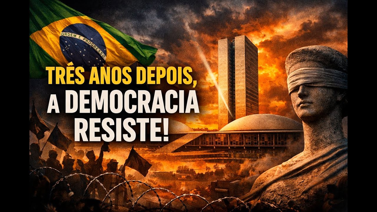 TRÊS ANOS DEPOIS, A DEMOCRACIA RESISTE!