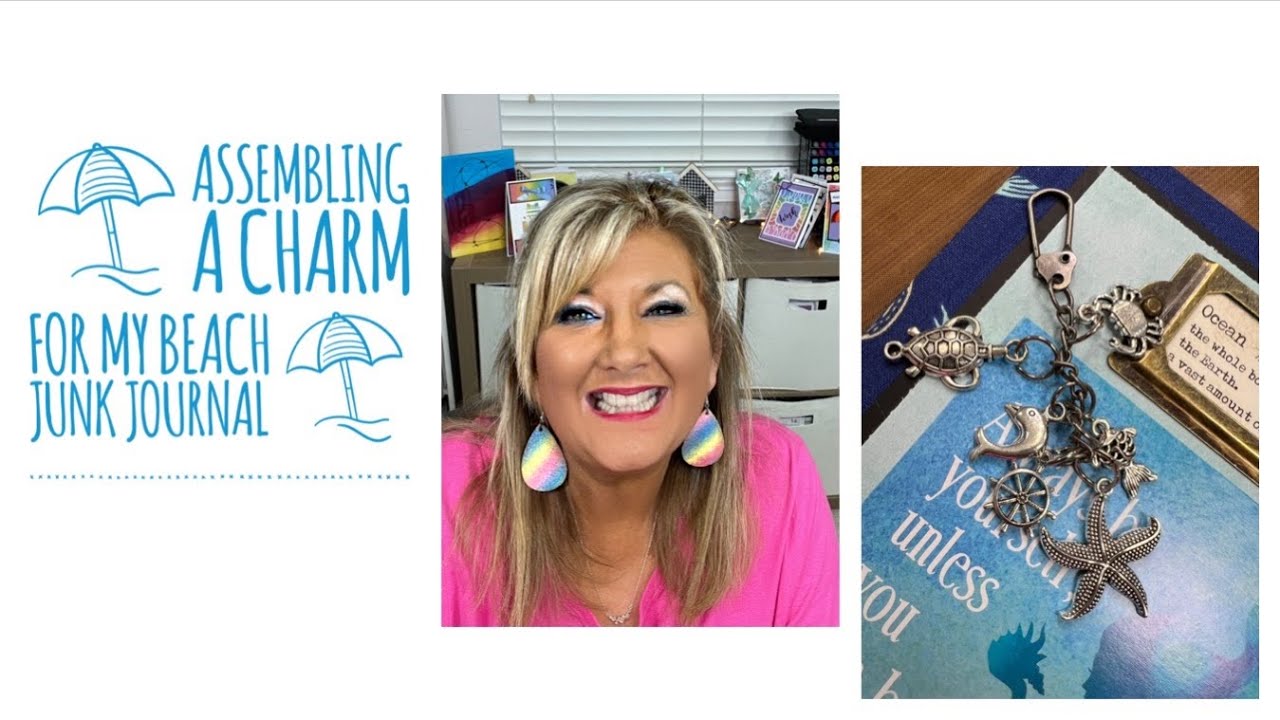 Assembling a Charm for my Beach Junk Journal