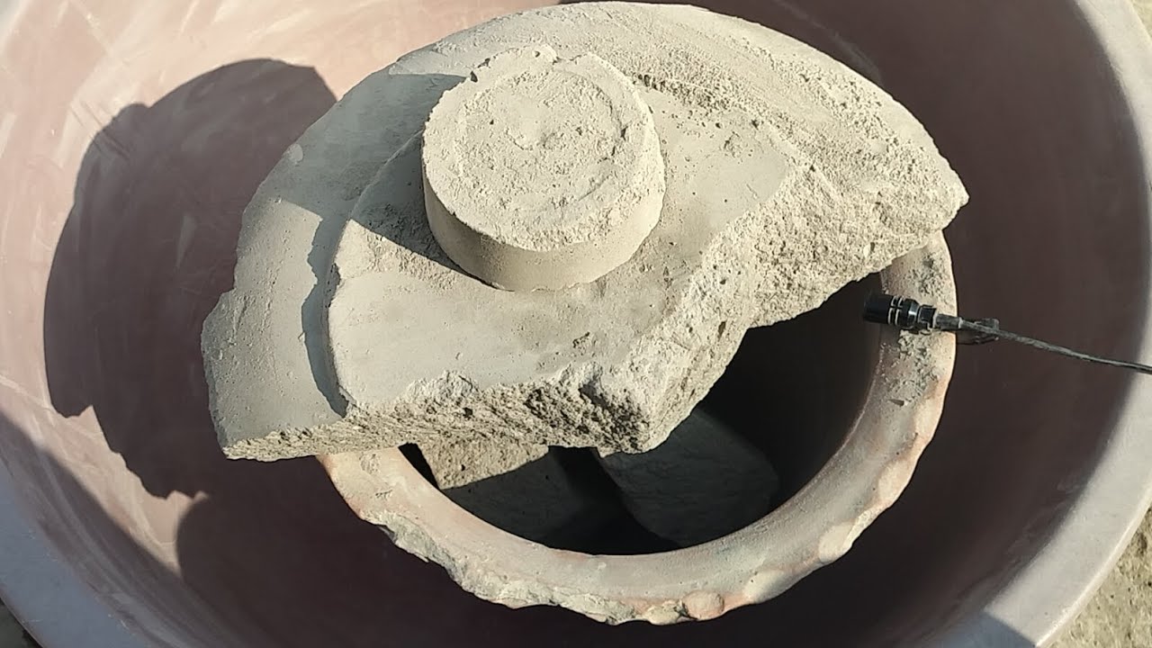 ÀSMR 🎤🆕 SATISFYING & DUSTY PURE CEMENT DRY FLOOR CLAYPOT 🤤🍯+WATER CRUMBLING IN TUB + PASTE MIXING😋