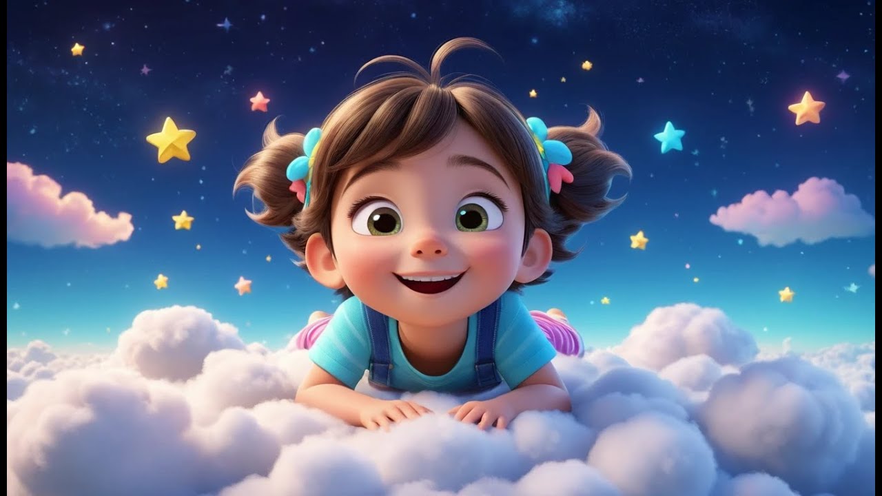 Counting Stars Up in the Night | Calm Bedtime Song for Kids | Magical Learning Rhyme