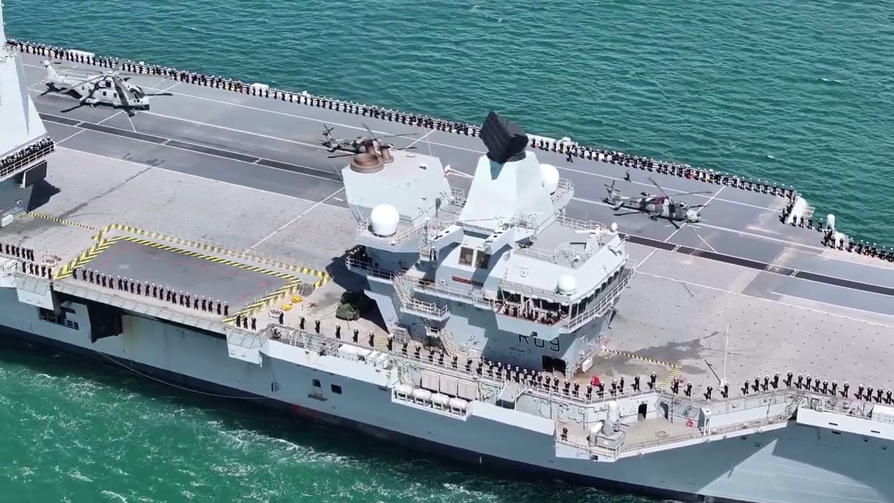 HMS Prince of Wales departed Portsmouth on its major deployment to the Indo-Pacific region.