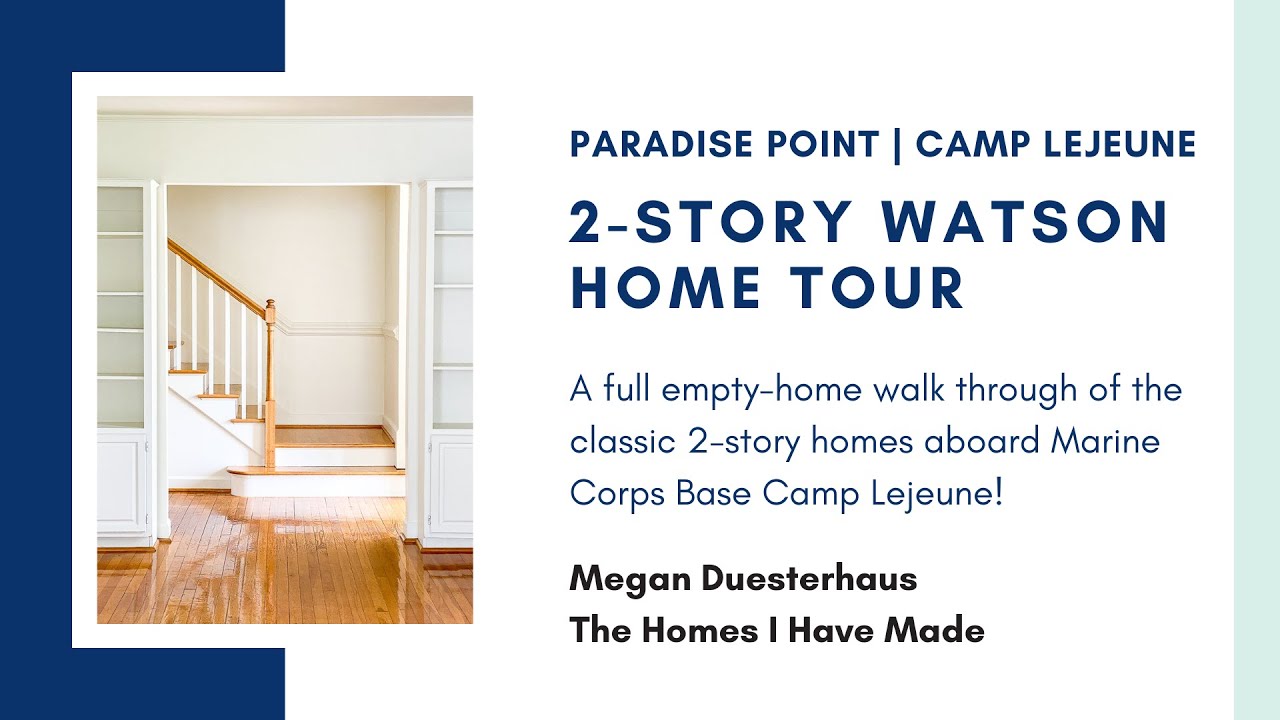 Welcome to Our Historical 2-Story on Camp Lejeune | A Full Empty Home Tour