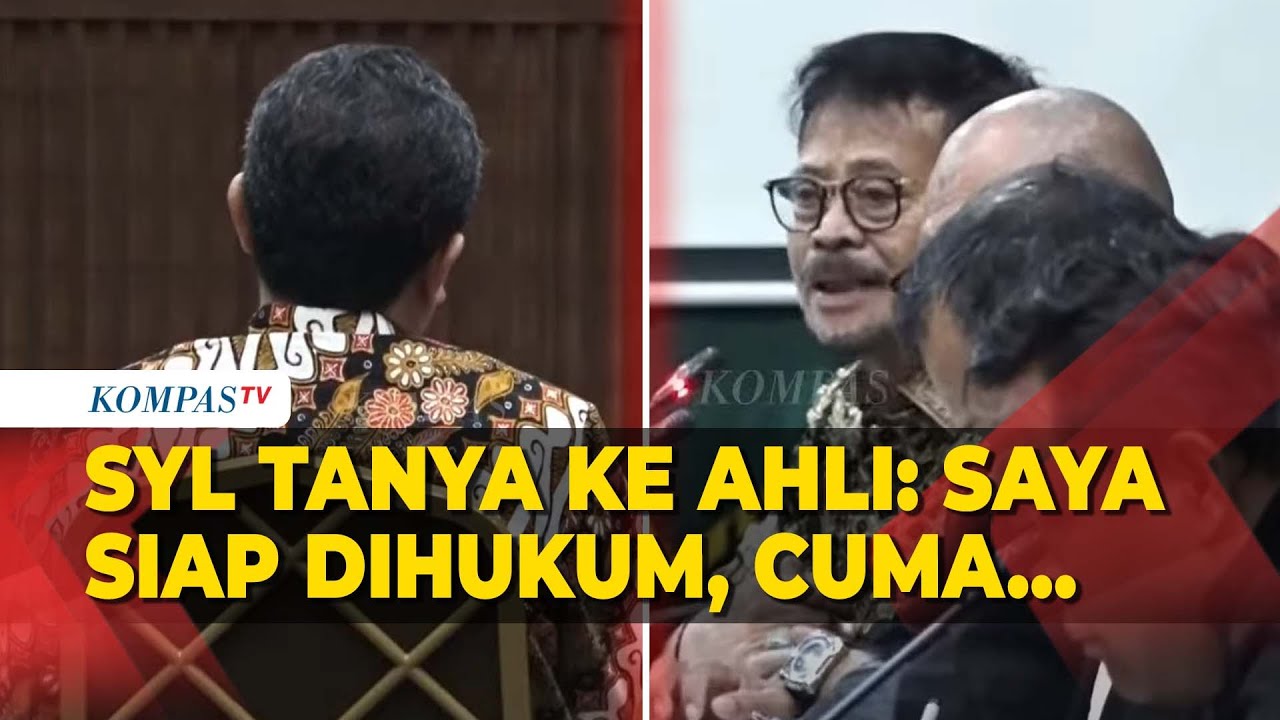 [FULL] SYL Tanya ke Ahli Hukum Pidana, hingga Singgung Perintah 'Extraordinary' Presiden