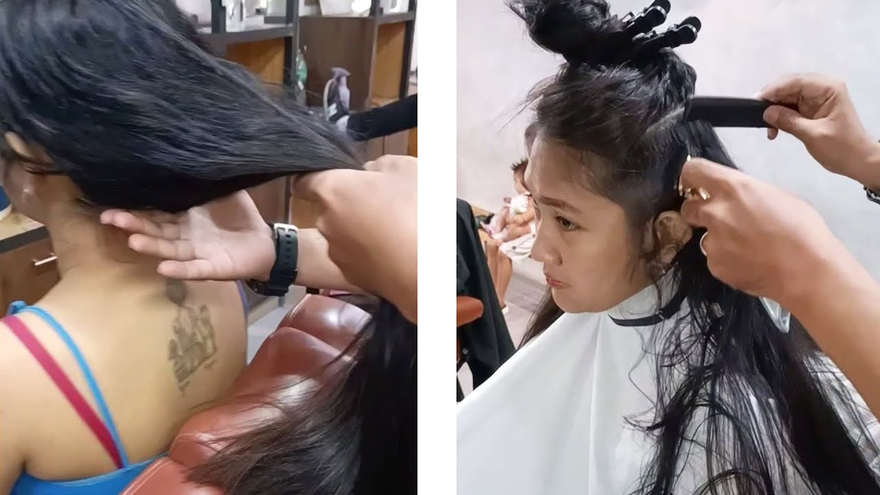 Pixie cut for rapunzel girl! (ASMR haircut)