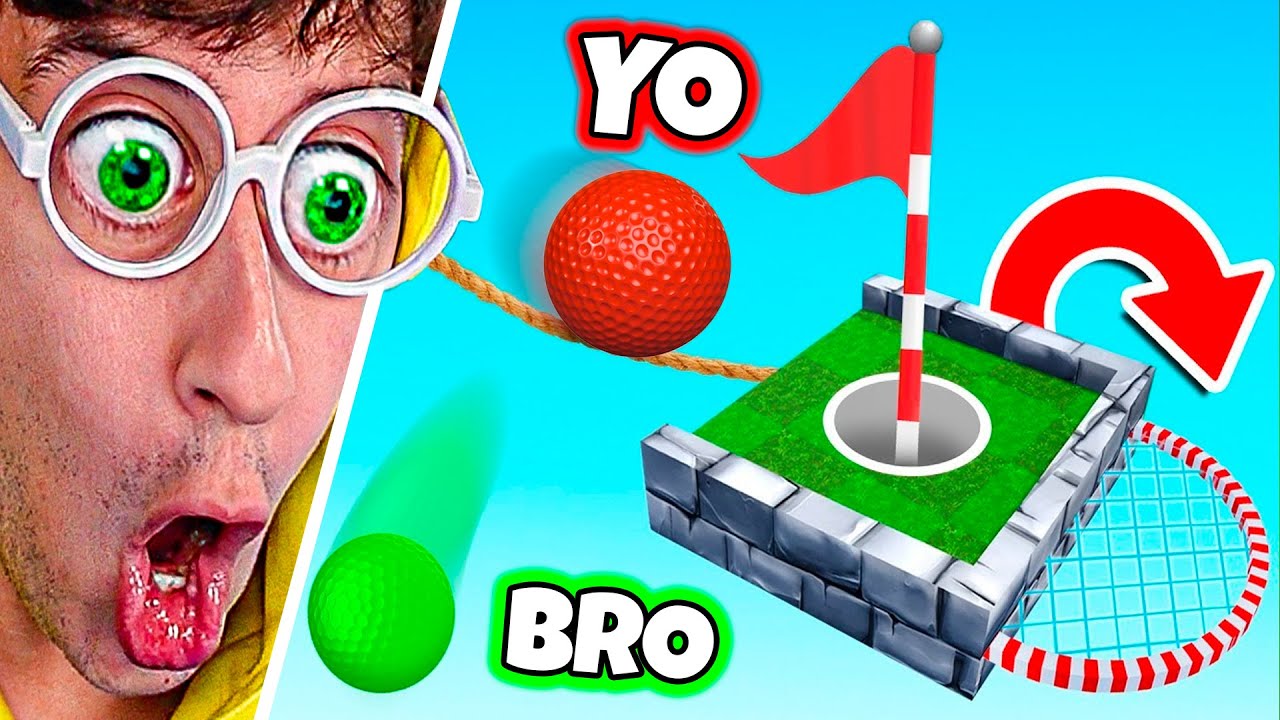 HOYO TROLL vs HERMANO 😂⛳! (Secretos Ocultos) - GOLF IT #5 TEKENDO