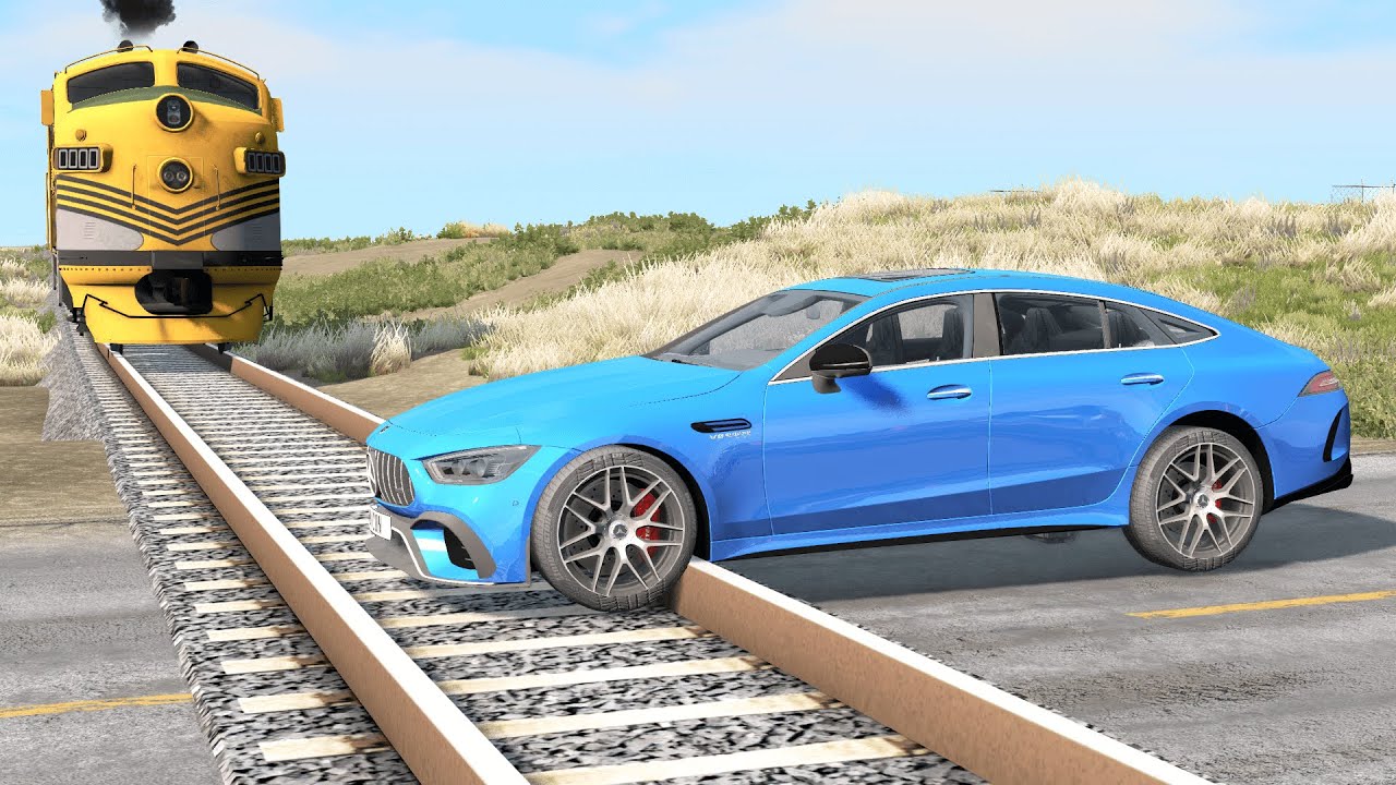 Cars vs Rails #2 &ndash; BeamNG.Drive