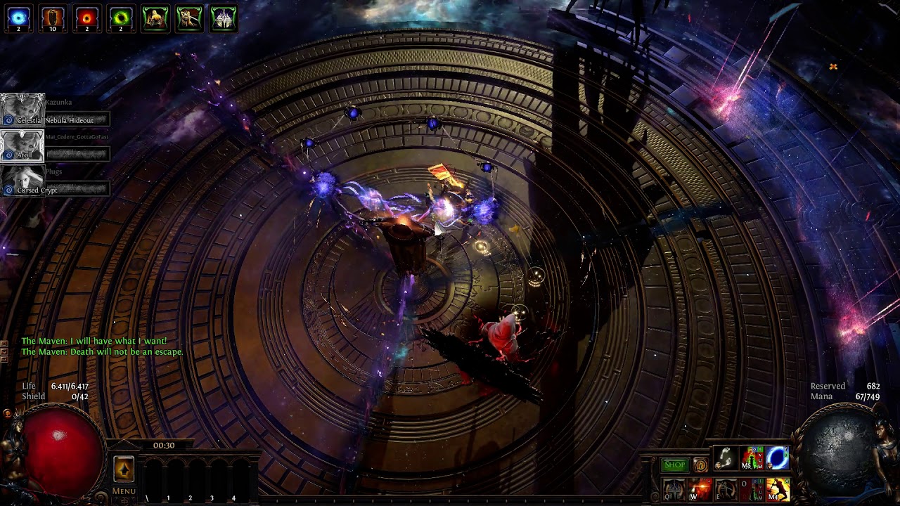 Slayer Perforate Impale, Maven Boss Fight Full 100%  No Flask