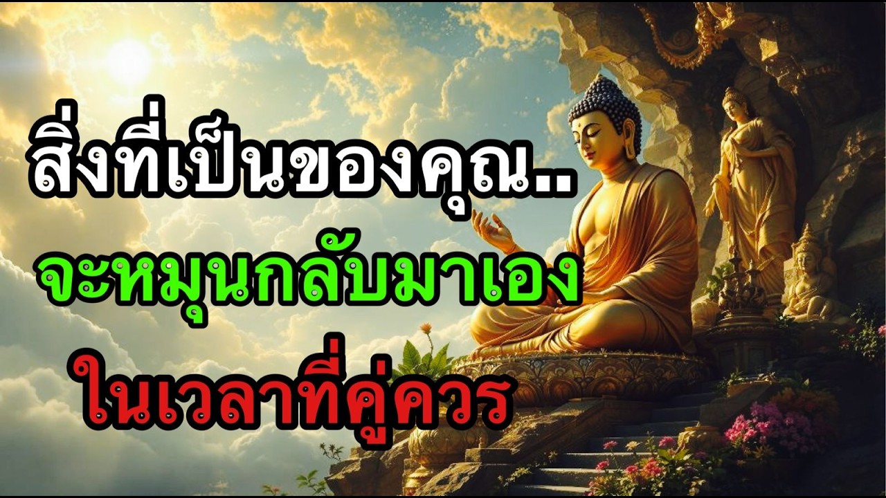 #ฟังธรรมสบายใจ  #ธรรมะก่อนนอน สิ่งที่เป็นของคุณ… จะหมุนกลับมาเองในเวลาที่คู่ควร | ธรรมะสบายใจ ฟังยาว