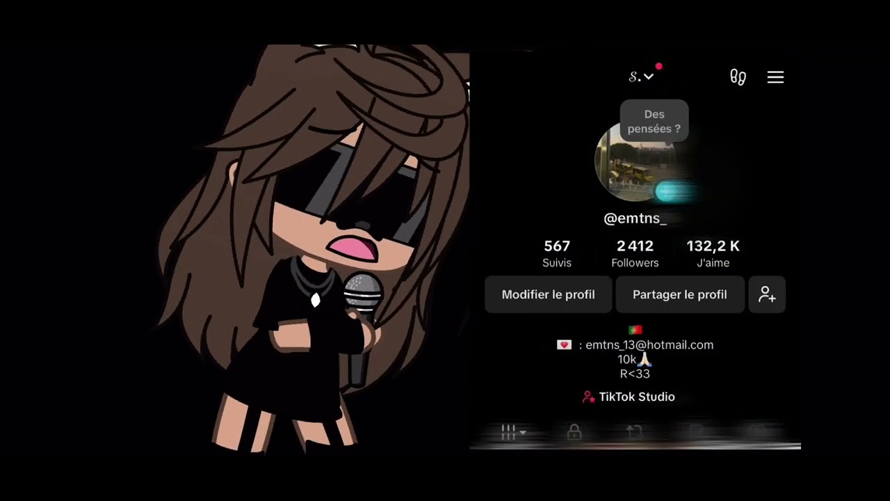 Je vous donne mon compte tiktok.. (avec ma tête dessus ducoup🥲)
