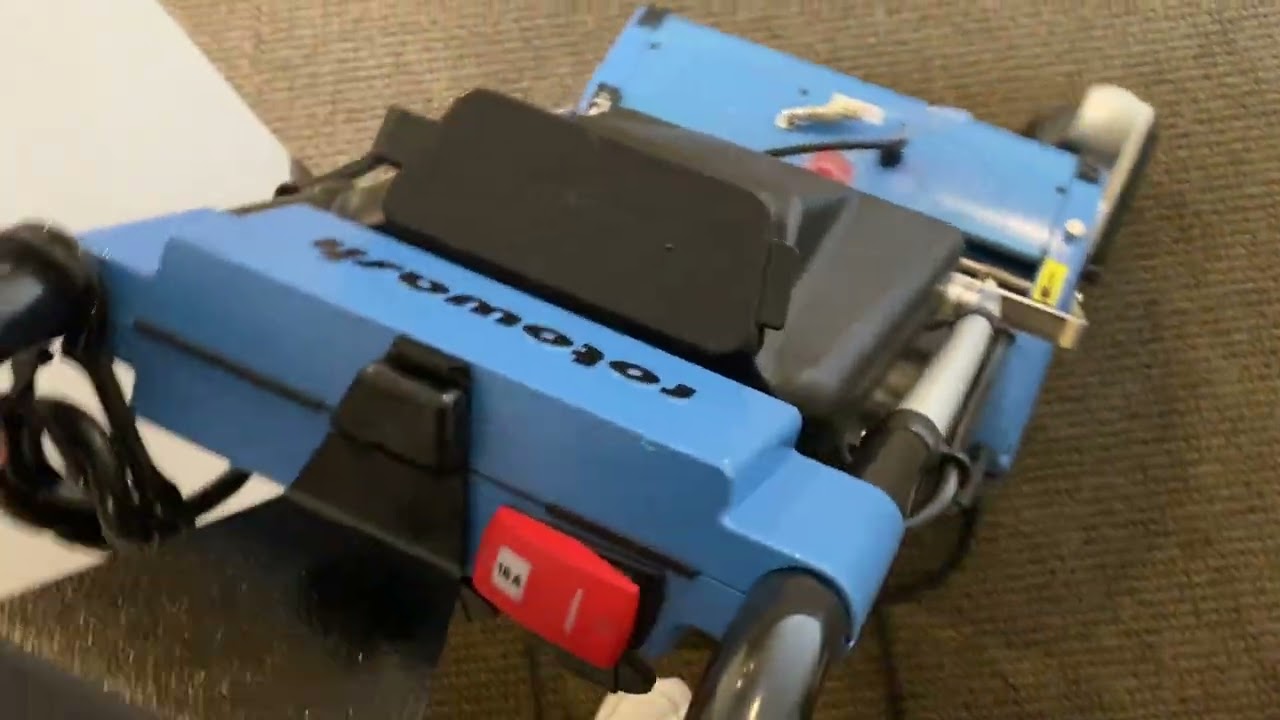 Oxy-Dry cleaning condo hallways with the Rotowash low moisture cleaning machine.