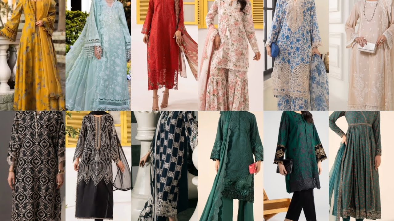 stylish Dress designs | lawn dresses | summer dress designing ideas | 