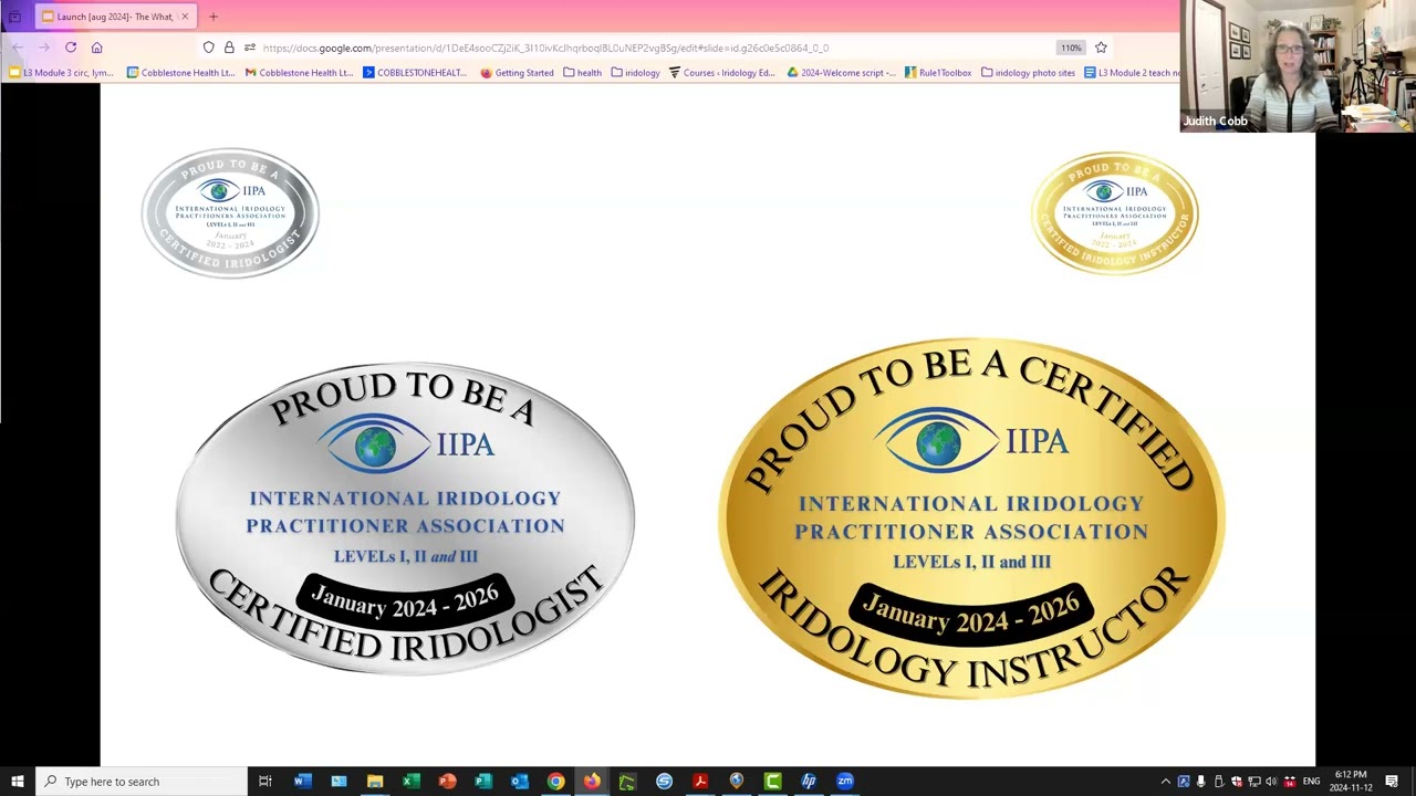 The What, Why, and How of Iridology for Health Professionals (Nov 2024)