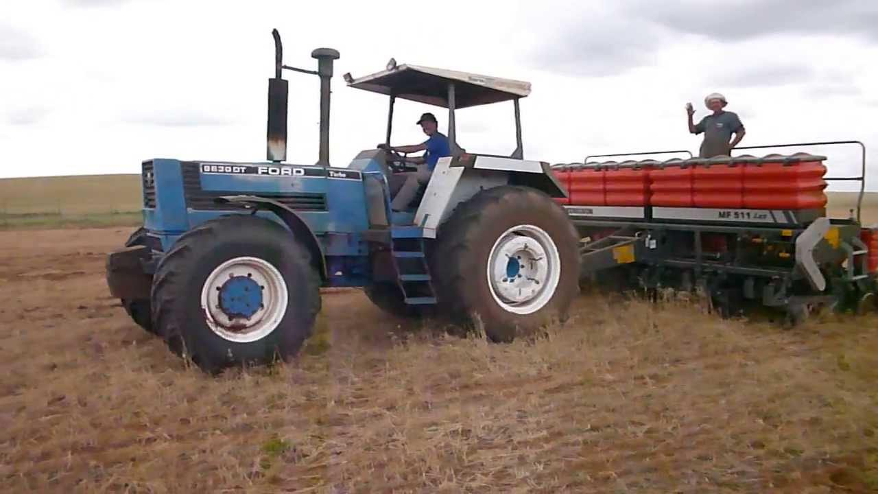 FORD 8630 DT  plantio soja 2013