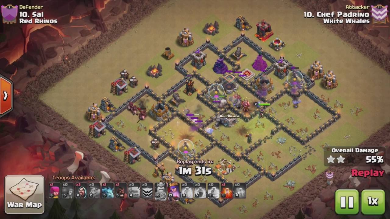 Clash of Clans TH9 GoHoBo 3 STAR ATTACK