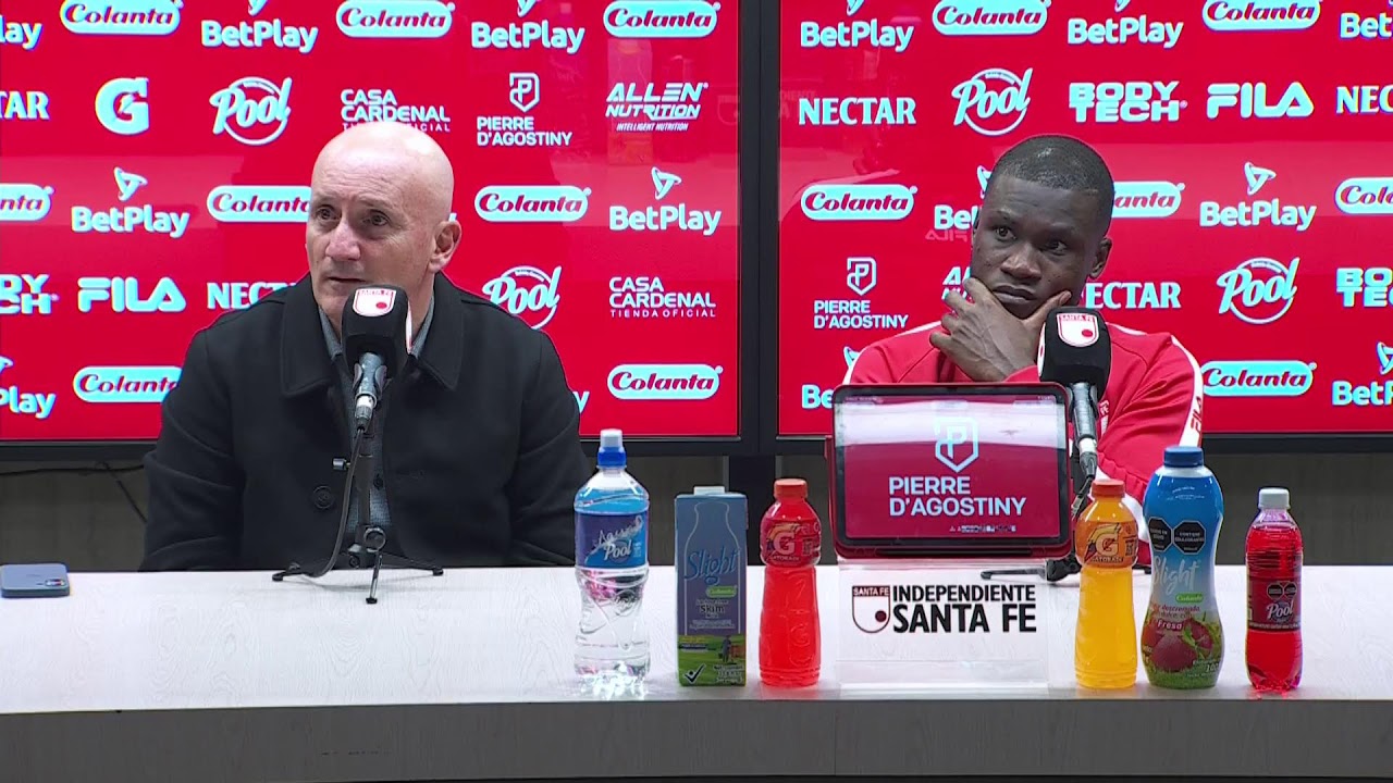 Rueda de prensa de Santa Fe tras su partido con Nacional