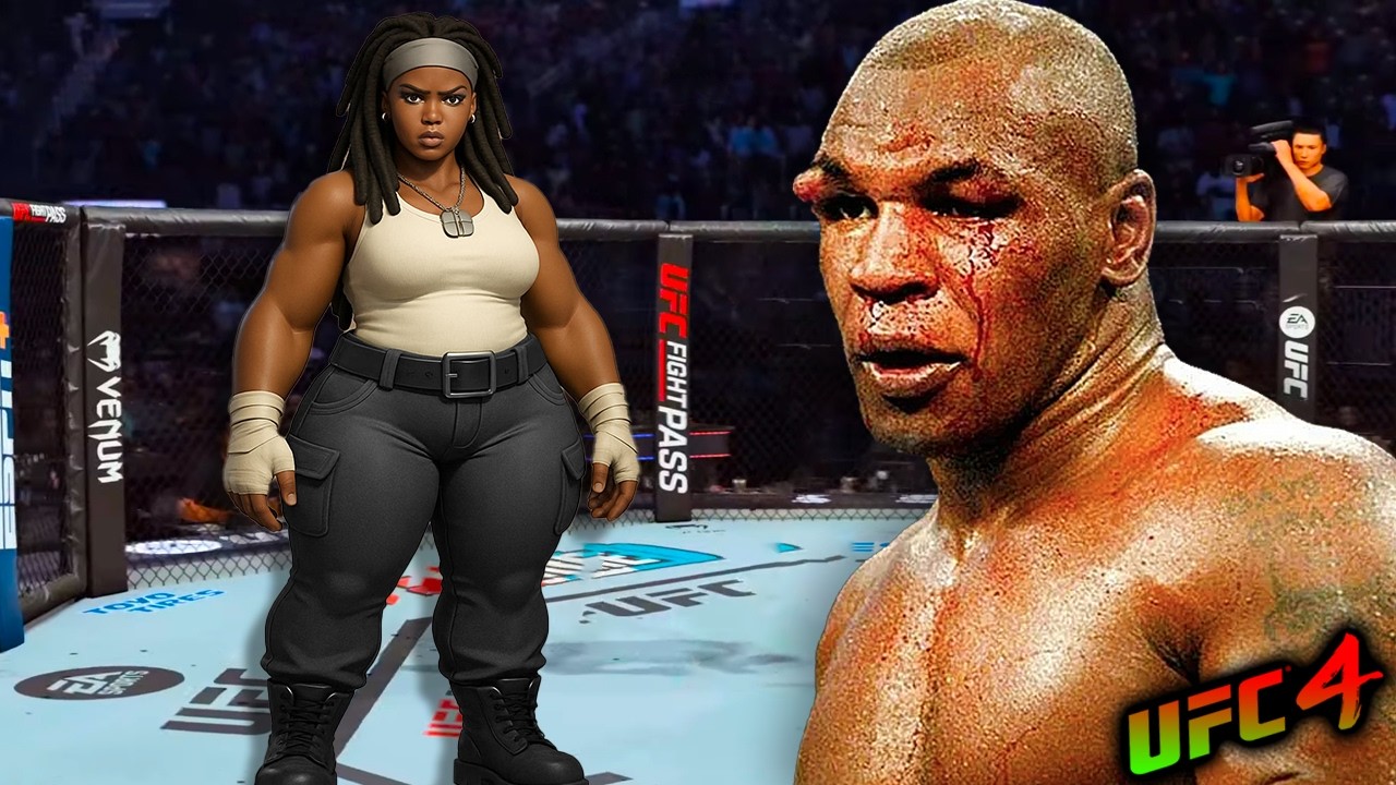 Майк Тайсон против девушки с африканскими бицепсами (EA sports UFC 4)