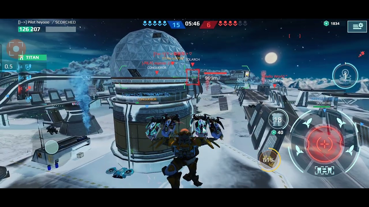 WR ROBOTS Team Deathmatch Gameplay Bagliore Piercers still best build Against Titans And METAS 