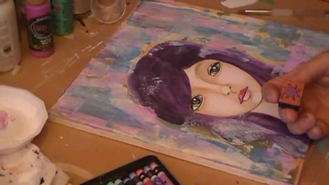 Mixed media painting demonstration part 2