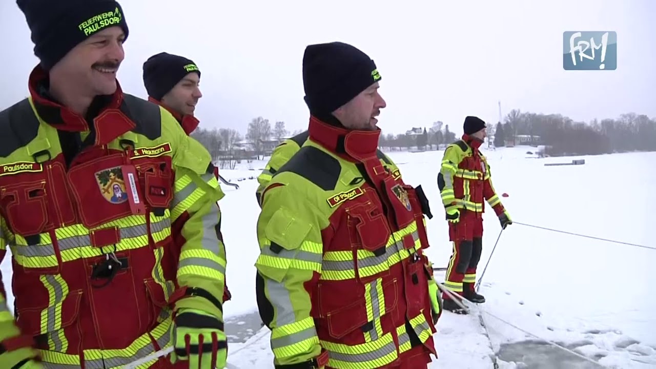 Rettungsübung auf der Talsperre Malter
