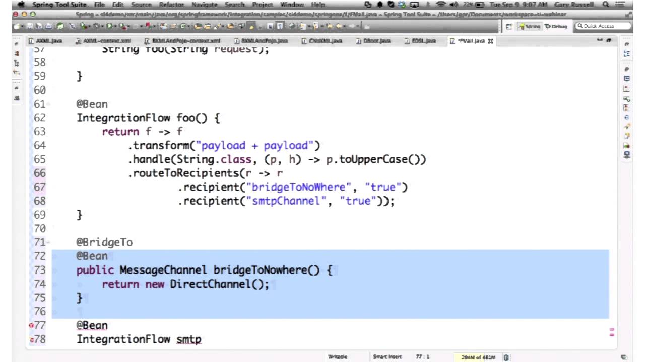 Spring Integration - Java Configuration and More
