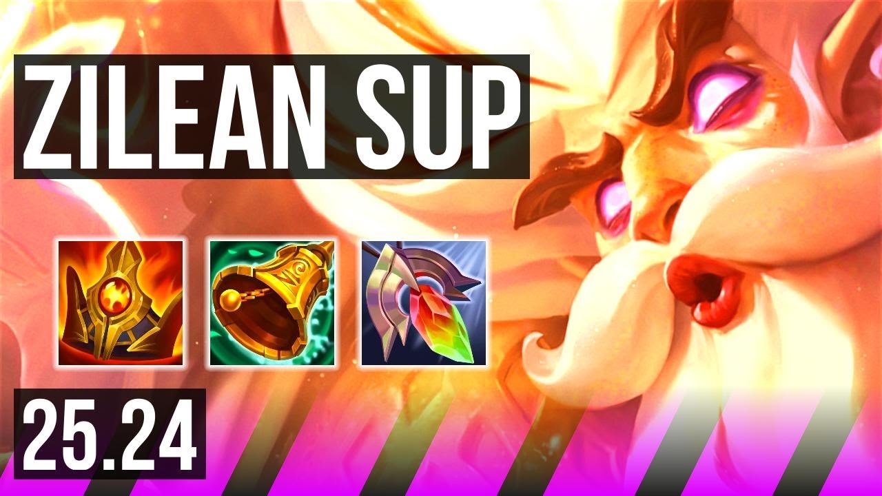 ZILEAN & Miss Fortune vs PANTHEON & Lucian (SUP) | KR Master | 25.24