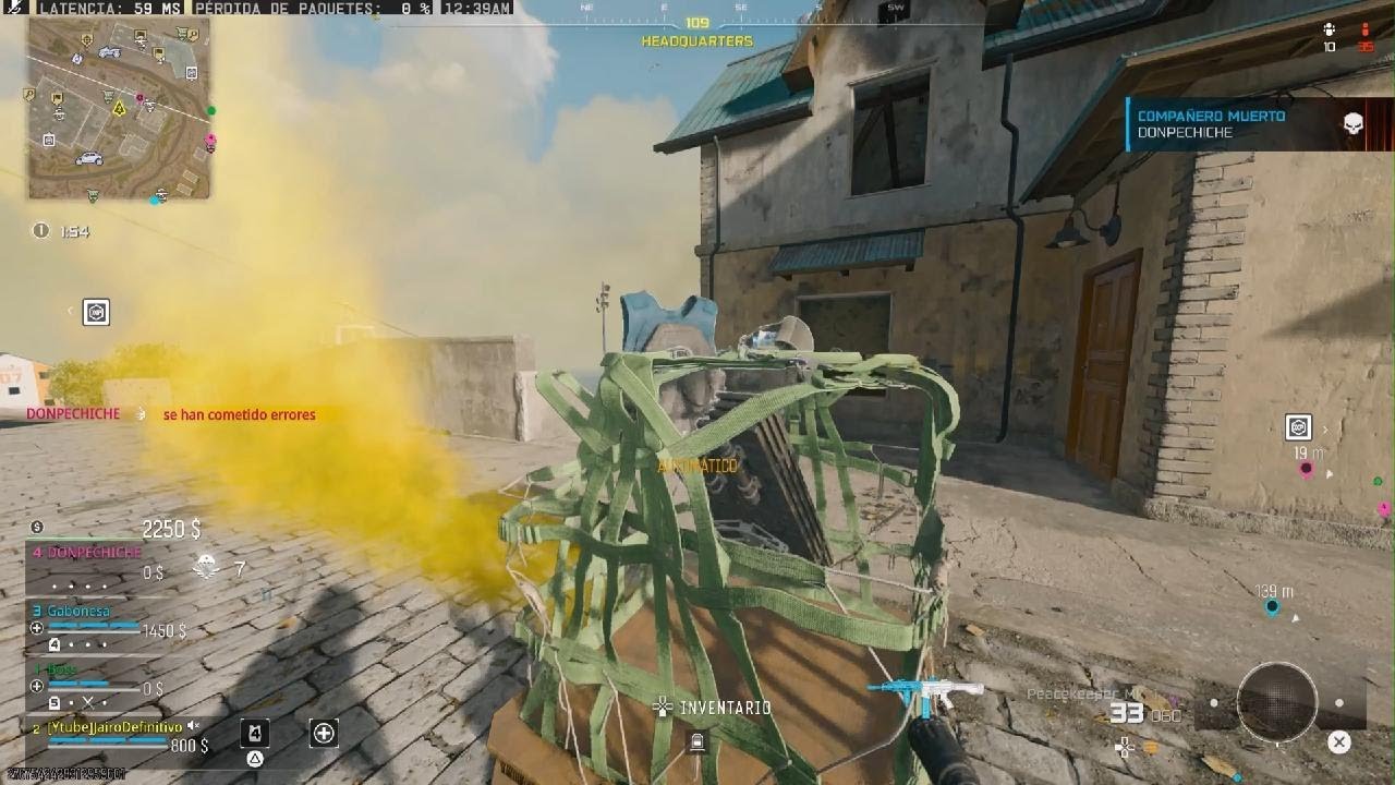 primera partida con los nuevos camuflajes