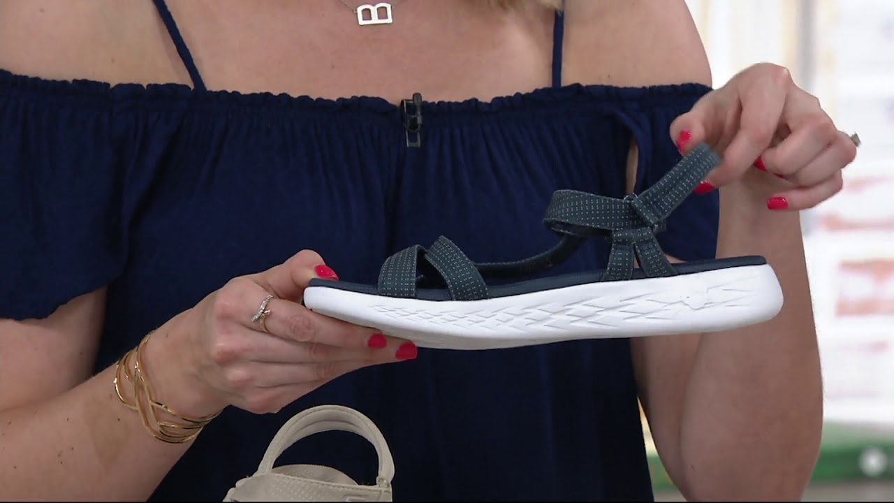 Skechers GO Walk Move Quarter Strap Sandals - Brilliancy on QVC
